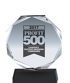 PROFIT 500 #131 on the 29th annual PROFIT 500, ranking of Canada's Fastest-Growing Companies 2017